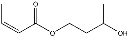 (Z)-2-Butenoic acid 3-hydroxybutyl ester Struktur