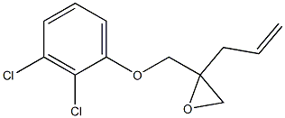 2,3-Dichlorophenyl 2-allylglycidyl ether Struktur