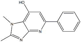 1,2-Dimethyl-5-phenyl-1H-imidazo[4,5-b]pyridin-7-ol Struktur