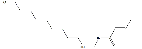 N-[[(9-Hydroxynonyl)amino]methyl]-2-pentenamide Struktur