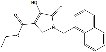 1-[(1-Naphthalenyl)methyl]-2,5-dihydro-4-hydroxy-5-oxo-1H-pyrrole-3-carboxylic acid ethyl ester Struktur