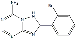 1,2-Dihydro-7-amino-2-(2-bromophenyl)[1,2,4]triazolo[1,5-a][1,3,5]triazine Struktur