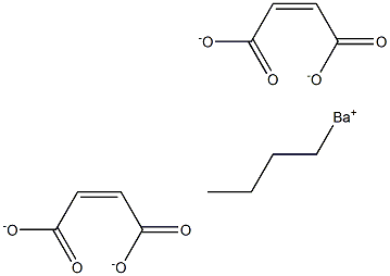 Bis(maleic acid 1-butyl)barium salt Struktur