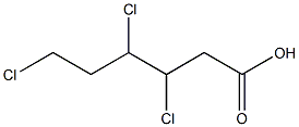 3,4,6-Trichlorohexanoic acid Struktur