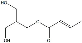 Crotonic acid 3-hydroxy-2-(hydroxymethyl)propyl ester Struktur