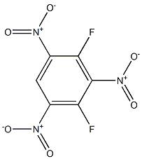 2,4-Difluoro-1,3,5-trinitrobenzene Struktur