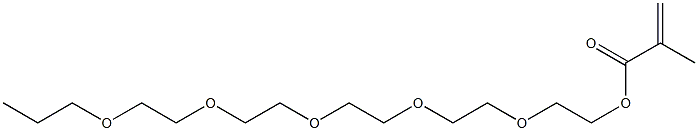 Methacrylic acid 2-[2-[2-[2-(2-propoxyethoxy)ethoxy]ethoxy]ethoxy]ethyl ester Struktur