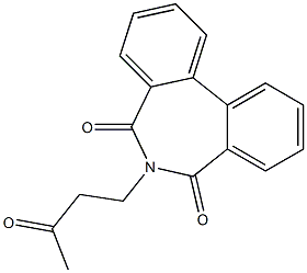 6-(3-Oxobutyl)-5H-dibenz[c,e]azepine-5,7(6H)-dione Struktur