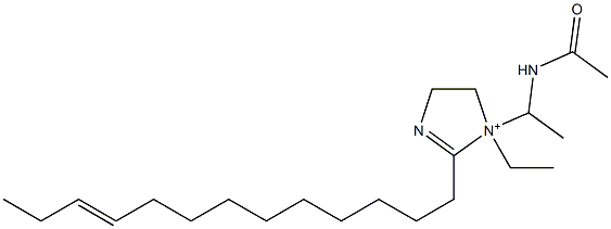 1-[1-(Acetylamino)ethyl]-1-ethyl-2-(10-tridecenyl)-2-imidazoline-1-ium Struktur