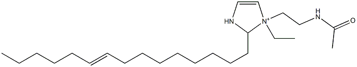 1-[2-(Acetylamino)ethyl]-1-ethyl-2-(9-pentadecenyl)-4-imidazoline-1-ium Struktur