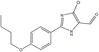 2-(4-Butoxyphenyl)-4-chloro-1H-imidazole-5-carbaldehyde Struktur