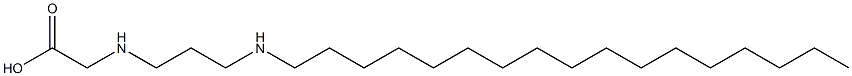 N-[3-(Heptadecylamino)propyl]aminoacetic acid Struktur