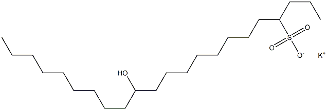 13-Hydroxydocosane-4-sulfonic acid potassium salt Struktur