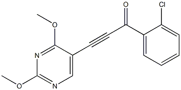 2,4-Dimethoxy-5-[3-oxo-3-(2-chlorophenyl)-1-propynyl]pyrimidine Struktur