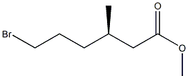 [R,(+)]-6-Bromo-3-methylhexanoic acid methyl ester Struktur