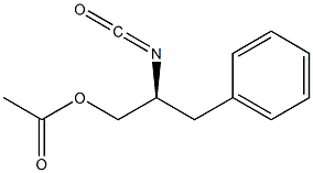 [S,(-)]-2-Isocyanato-3-phenyl-1-propanol acetate Struktur