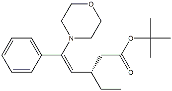 (3S)-3-Ethyl-5-morpholino-5-phenyl-4-pentenoic acid tert-butyl ester Struktur