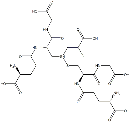 S-(2-Carboxypropyl)glutathione Struktur