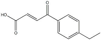 3-(4-Ethylbenzoyl)acrylic acid Struktur