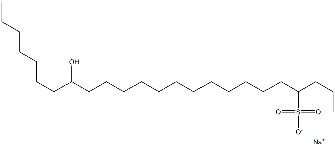 17-Hydroxytetracosane-4-sulfonic acid sodium salt Struktur