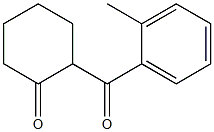 2-(2-Methylbenzoyl)cyclohexan-1-one Struktur