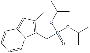 (2-Methylindolizin-3-yl)methylphosphonic acid diisopropyl ester Struktur