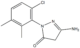 3-Amino-1-(6-chloro-2,3-dimethylphenyl)-5(4H)-pyrazolone Struktur