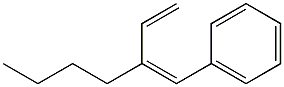 (3Z)-3-Benzylidene-1-heptene Struktur