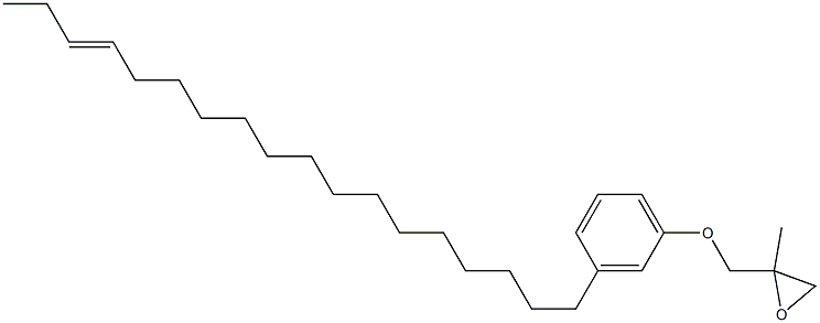 3-(15-Octadecenyl)phenyl 2-methylglycidyl ether Struktur