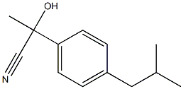 2-(4-Isobutylphenyl)-2-hydroxypropionitrile Struktur