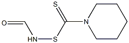 N-[Piperidino(thiocarbonyl)thio]formamide Struktur