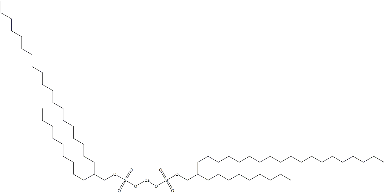 Bis(2-nonylhenicosyloxysulfonyloxy)calcium Struktur