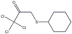 1,1,1-Trichloro-3-(cyclohexylthio)propan-2-one Struktur