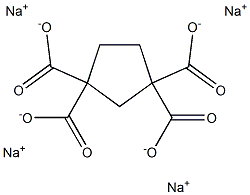 1,1,3,3-Cyclopentanetetracarboxylic acid tetrasodium salt Struktur