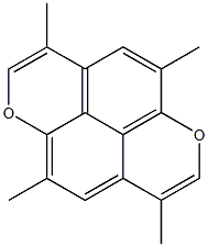 3,5,8,10-Tetramethyl-1,6-dioxapyrene Struktur