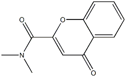 2-[(Dimethylamino)carbonyl]-4H-1-benzopyran-4-one Struktur