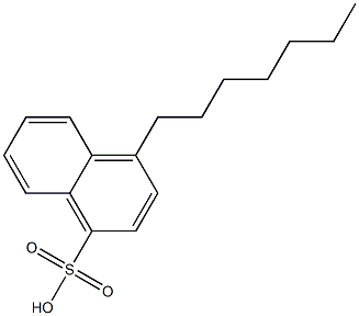 4-Heptyl-1-naphthalenesulfonic acid Struktur