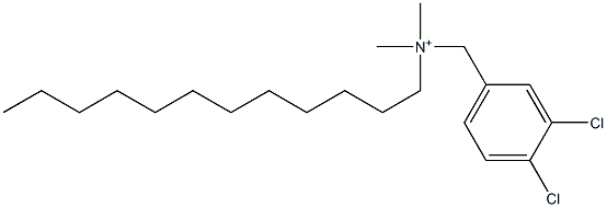 3,4-Dichloro-N-dodecyl-N,N-dimethylbenzenemethanaminium Struktur