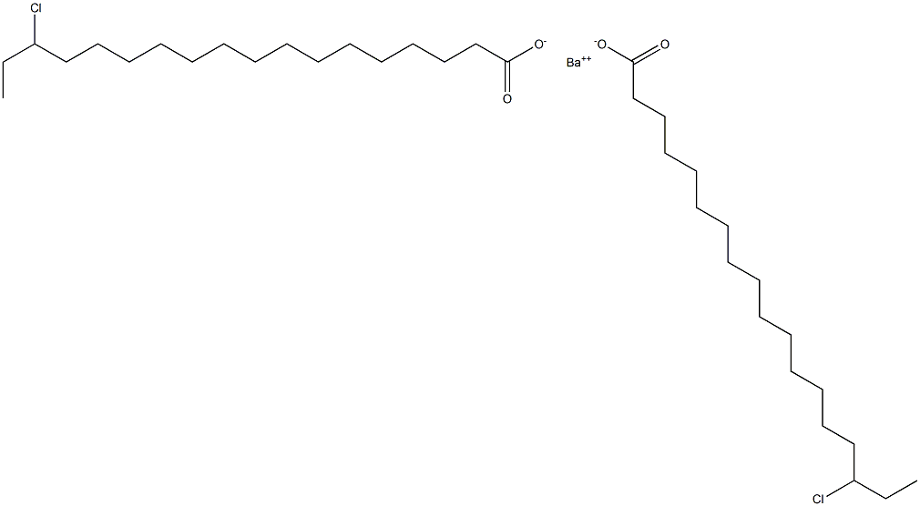 Bis(16-chlorooctadecanoic acid)barium salt Struktur