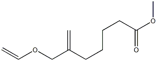 7-Ethenyloxy-6-methyleneheptanoic acid methyl ester Struktur