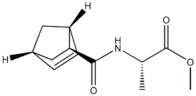 N-[[(1R,2S,4R)-Bicyclo[2.2.1]hept-5-en-2-yl]carbonyl]-L-alanine methyl ester Struktur