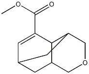 3,4,4a,7,8,8a-Hexahydro-4,7-methano-1H-2-benzopyran-5-carboxylic acid methyl ester Struktur