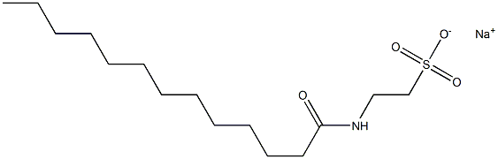 N-Tridecanoyltaurine sodium salt Struktur