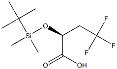 (2S)-4,4,4-Trifluoro-2-[dimethyl(tert-butyl)silyloxy]butyric acid Struktur