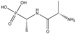 [(1S)-1-(L-Alanylamino)ethyl]phosphonic acid Struktur