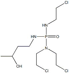 (3-Hydroxybutylamino)[bis(2-chloroethyl)amino](2-chloroethylamino)phosphine oxide Struktur