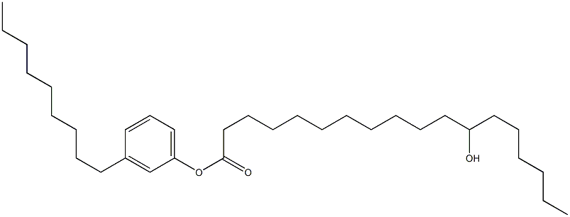 12-Hydroxystearic acid 3-nonylphenyl ester Struktur