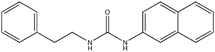 1-(2-Naphthalenyl)-3-(2-phenylethyl)urea Struktur