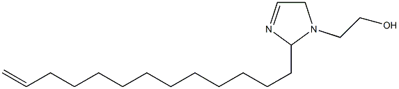 2-(12-Tridecenyl)-3-imidazoline-1-ethanol Struktur