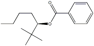 (+)-Benzoic acid (R)-1-tert-butylpentyl ester Struktur